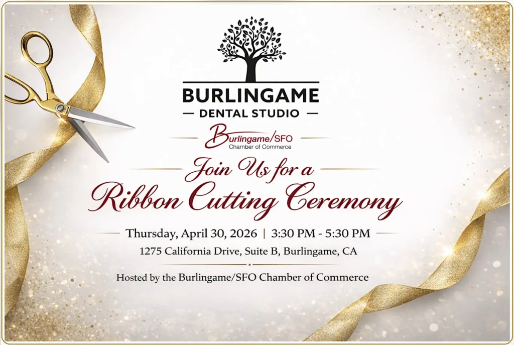 Ribbon Cutting Celebration, April 30, 3:30–5:30 PM 1275 California Dr, Suite B, Burlingame